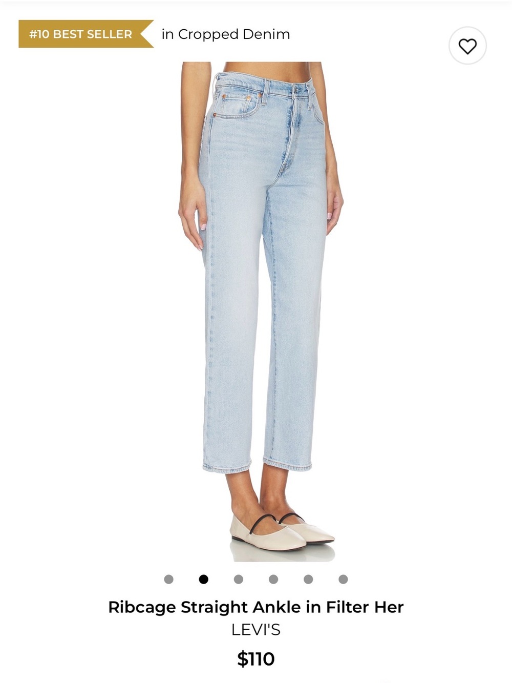 Levi’s Premium Ribcage straight ankle jeans - good quality vintage